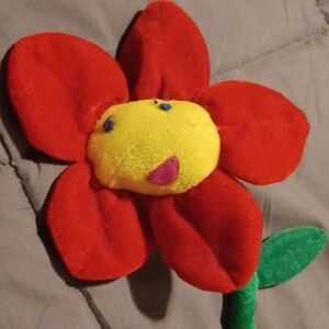 4/$40 Red Plush Flower